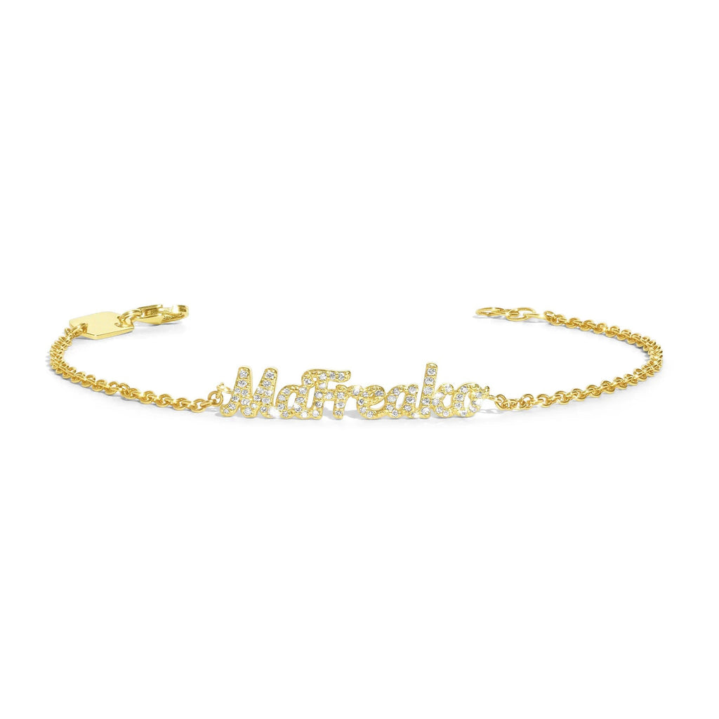 Personalized Boys and Girls Stainless Steel Baby Name Bracelets with Clasp