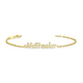 Personalized Boys and Girls Stainless Steel Baby Name Bracelets with Clasp