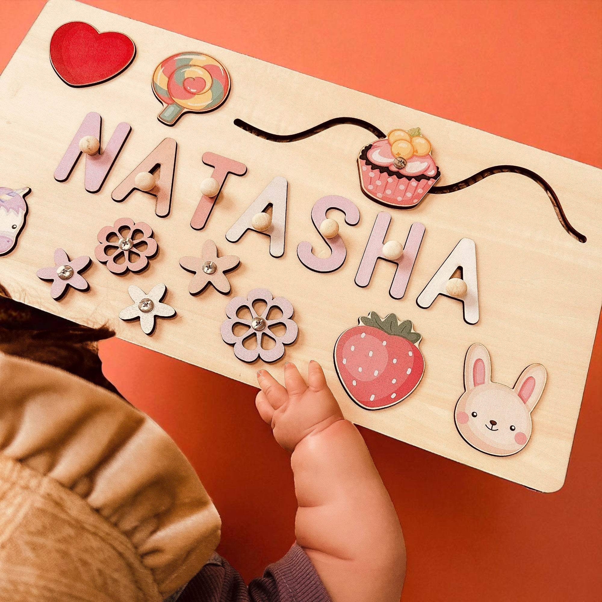 Personalized Name Wooden Puzzle – Premium Educational Toy