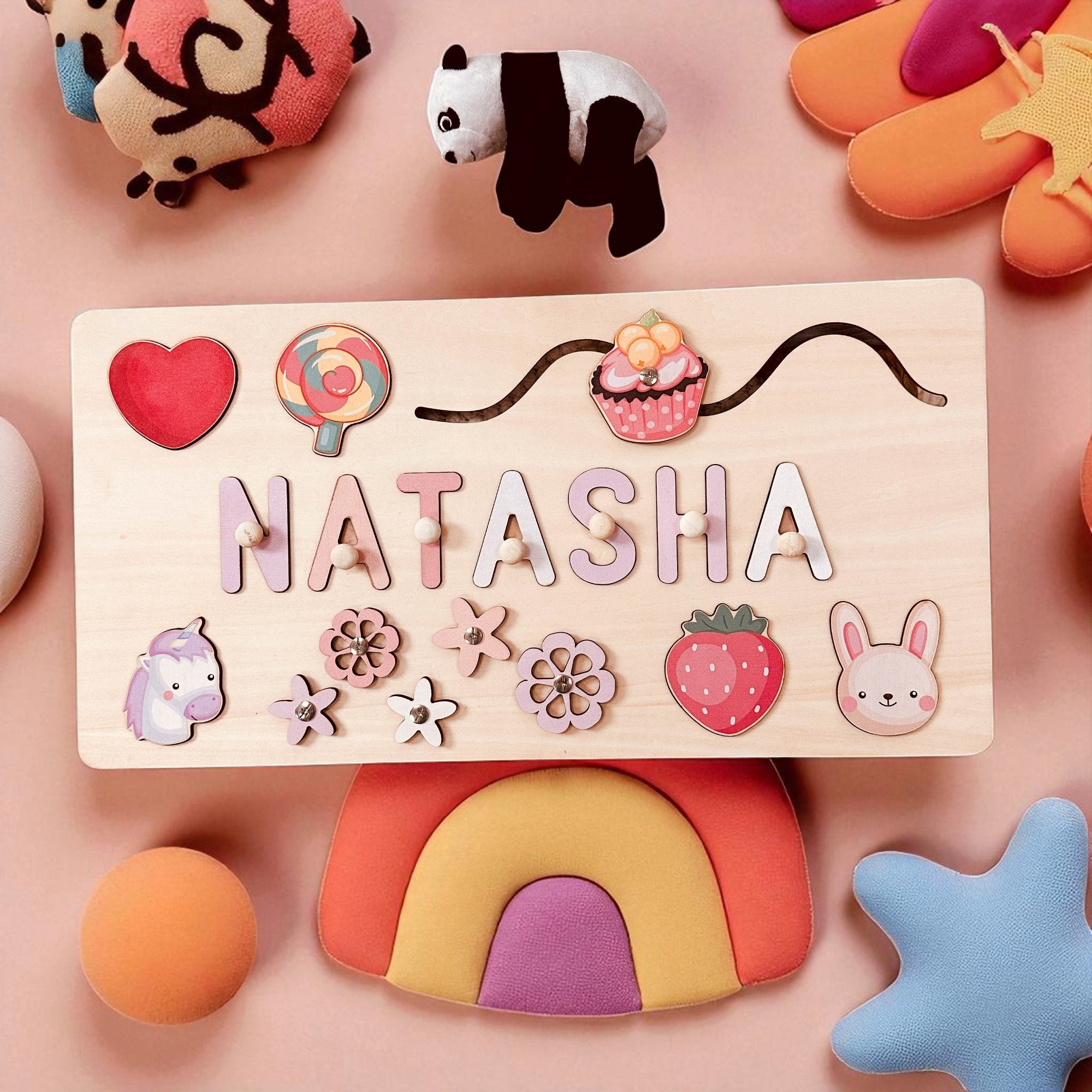 Personalized Name Wooden Puzzle – Premium Educational Toy
