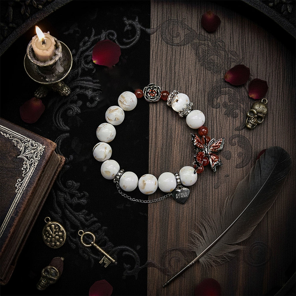 Halloween Gothic Dark Custom Name Bracelet