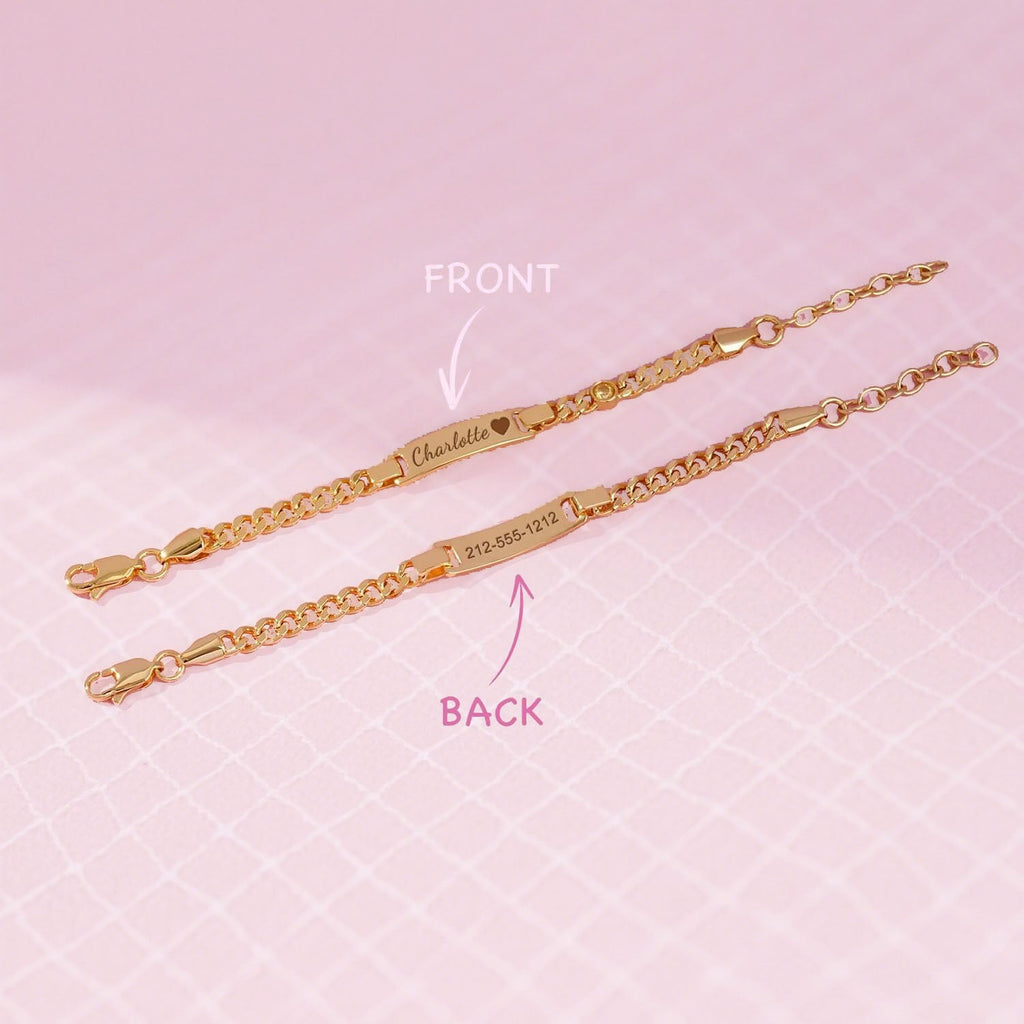 Personalized Birthstone Name Bracelet  for Boys & Girls