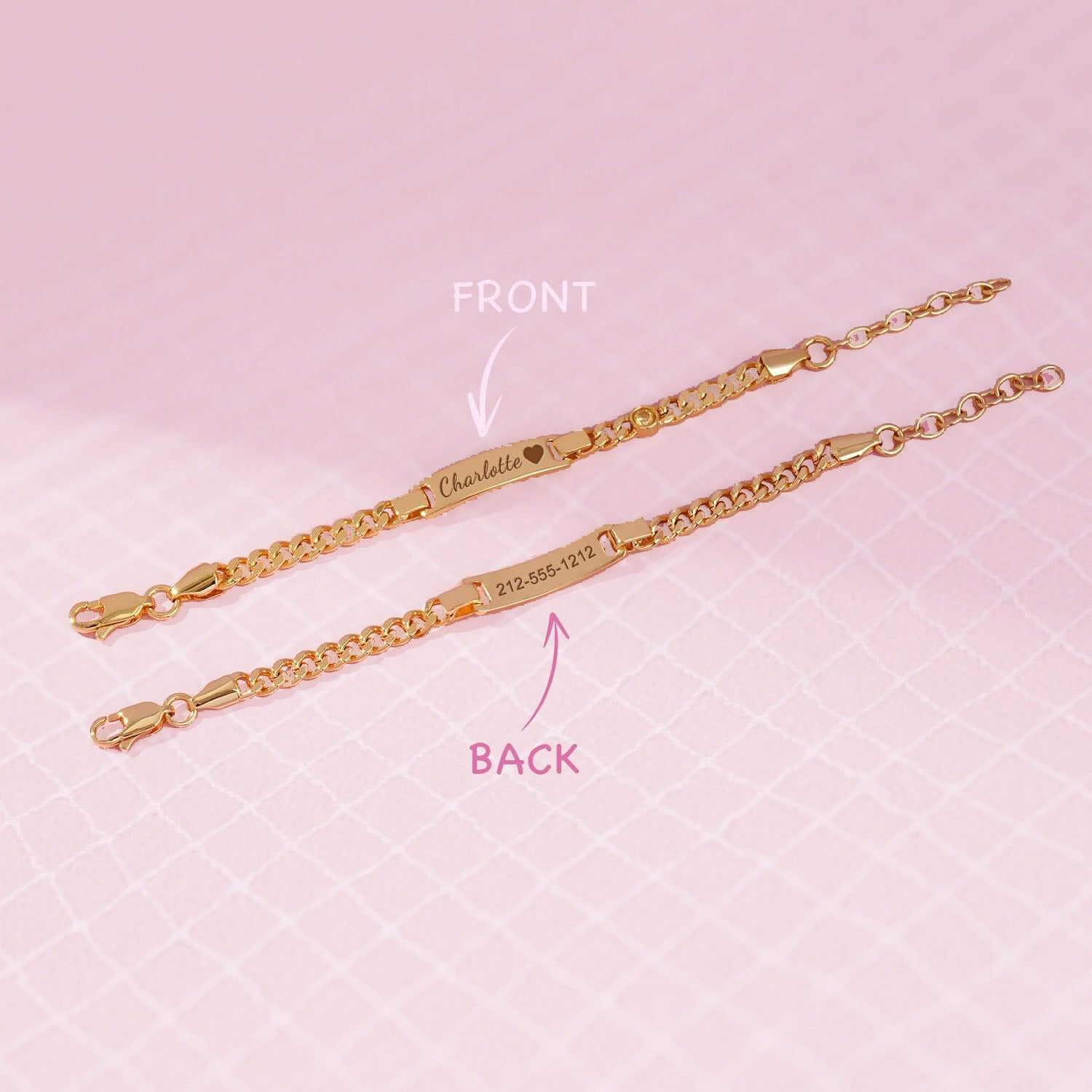 Personalized Birthstone Name Bracelet  for Boys & Girls