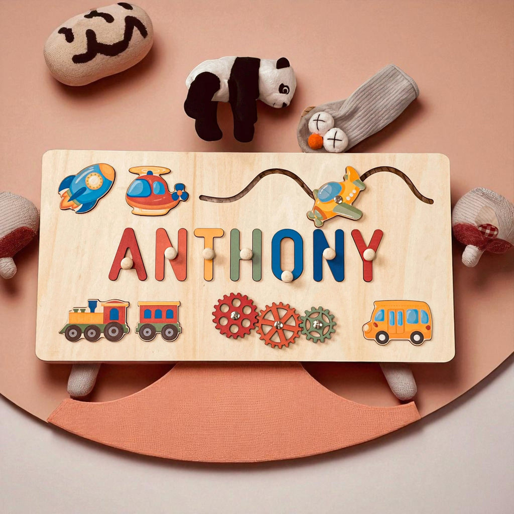 Personalized Name Wooden Puzzle – Premium Educational Toy