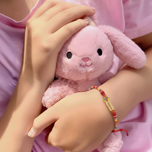 Colorful Cartoon Epoxy Name Bracelet – Personalized Jewelry for Babies & Kids