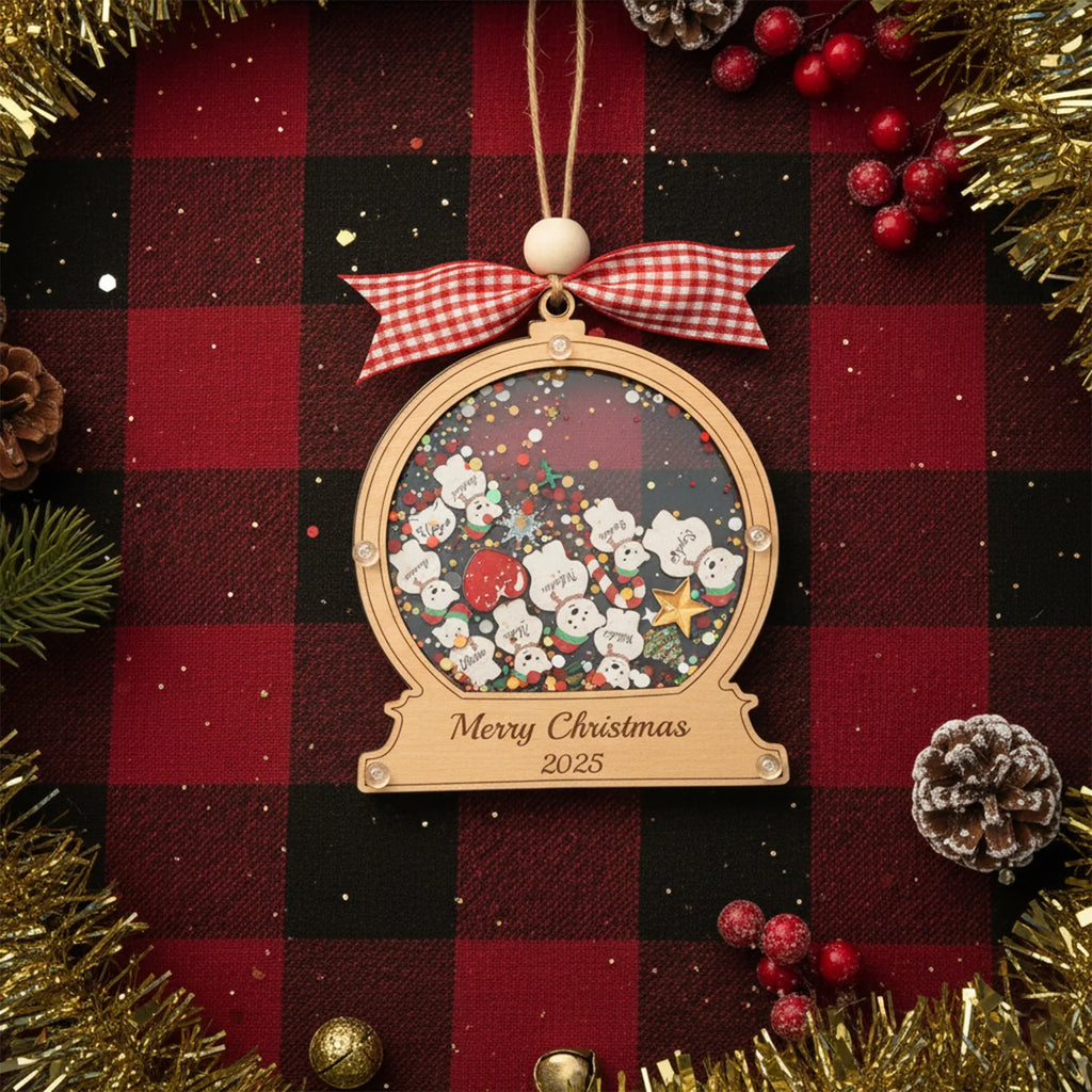 Personalized Family Christmas Ornament 2025