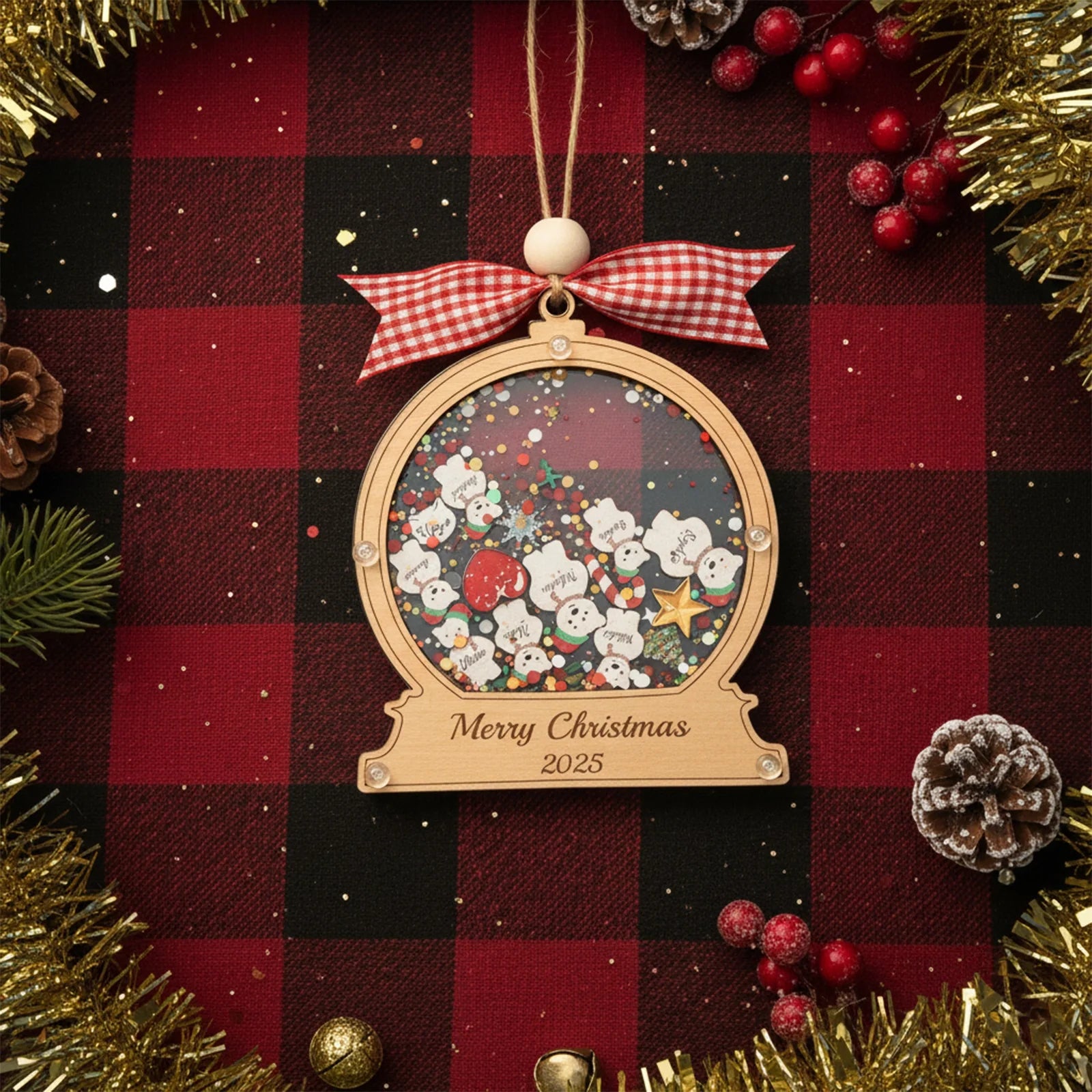 Personalized Family Christmas Ornament 2025