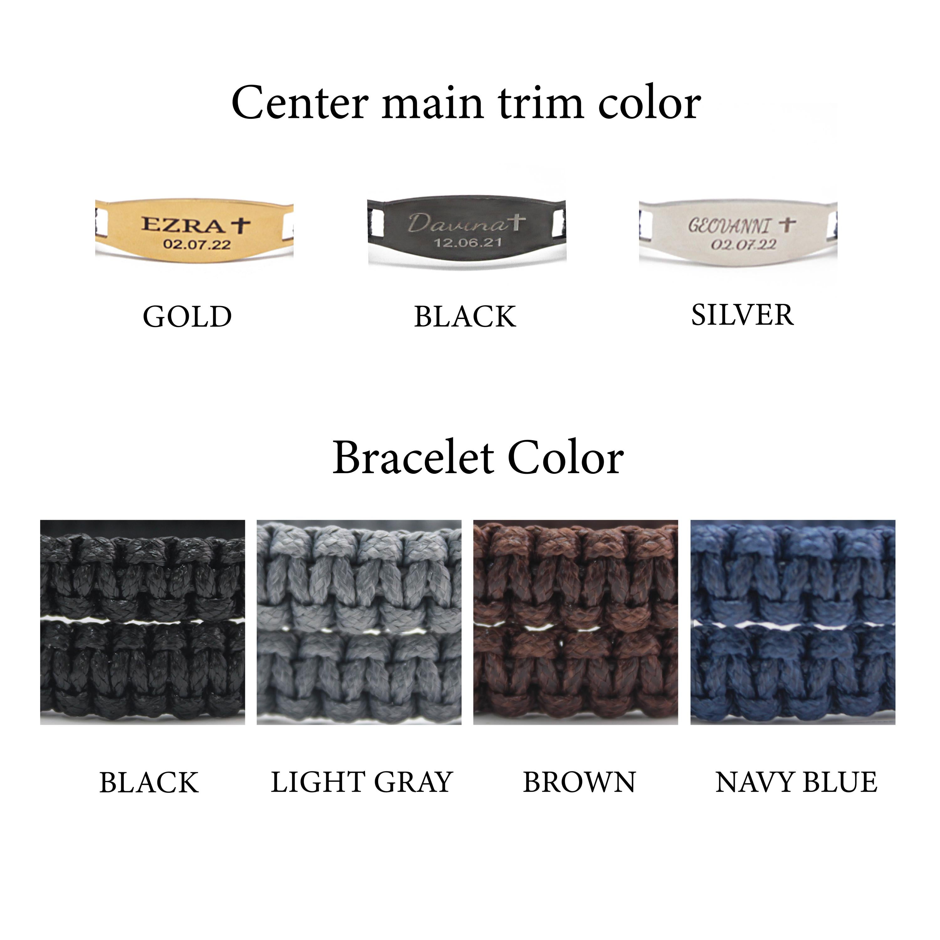 Men’s Braided Leather Custom Name Bracelet – A Gift That Speaks Without Words