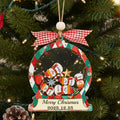 Personalized Christmas 2025 Family Name Cookies Ornament – 3-Layer Acrylic Shake Keepsake for Holiday Magic
