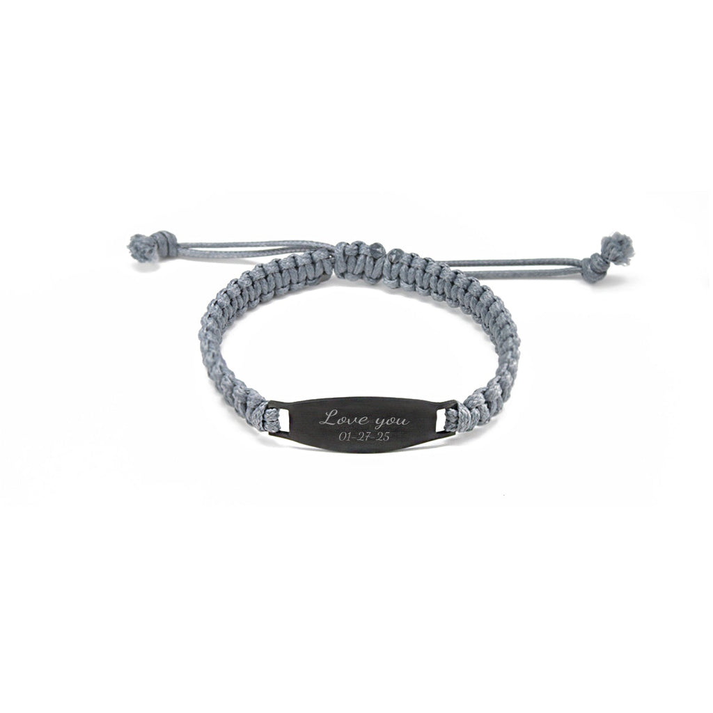 Men’s Braided Leather Custom Name Bracelet – A Gift That Speaks Without Words