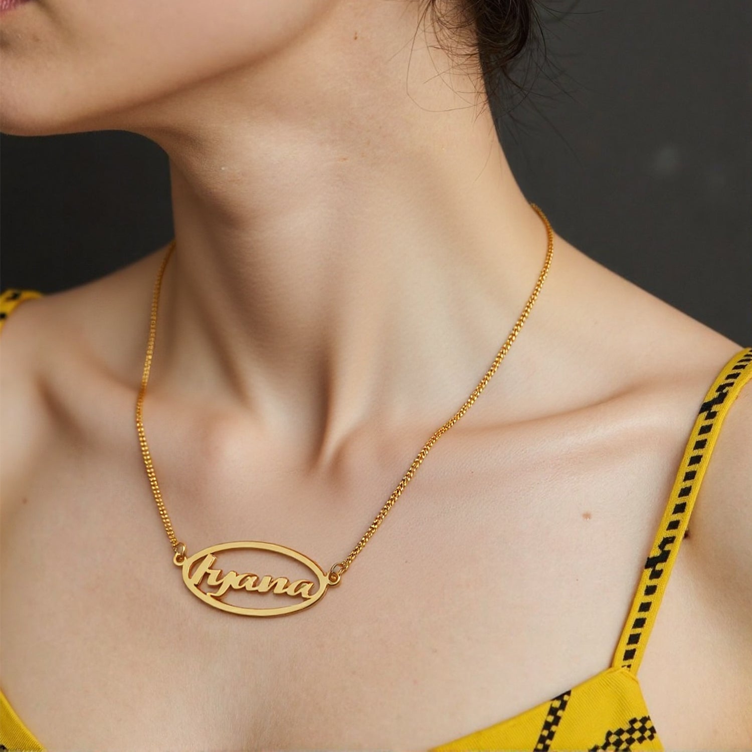 Personalized Heart Name Necklace – Custom Birthday Gift