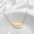 Personalized Oval Shell Name Necklace
