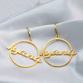 Custom Letter Hook Circle Earrings – Jewelry That Carries Your Story