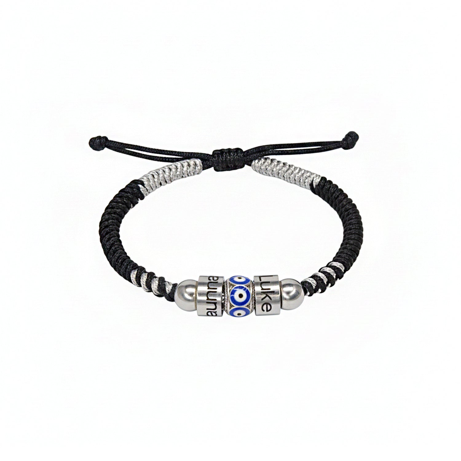 Guardian Eyes Couple & Family Name Bracelet – Personalized Protection Jewelry