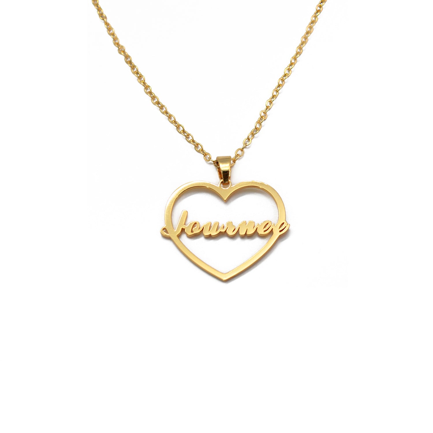 Personalized Heart Name Necklace – Custom Birthday Gift