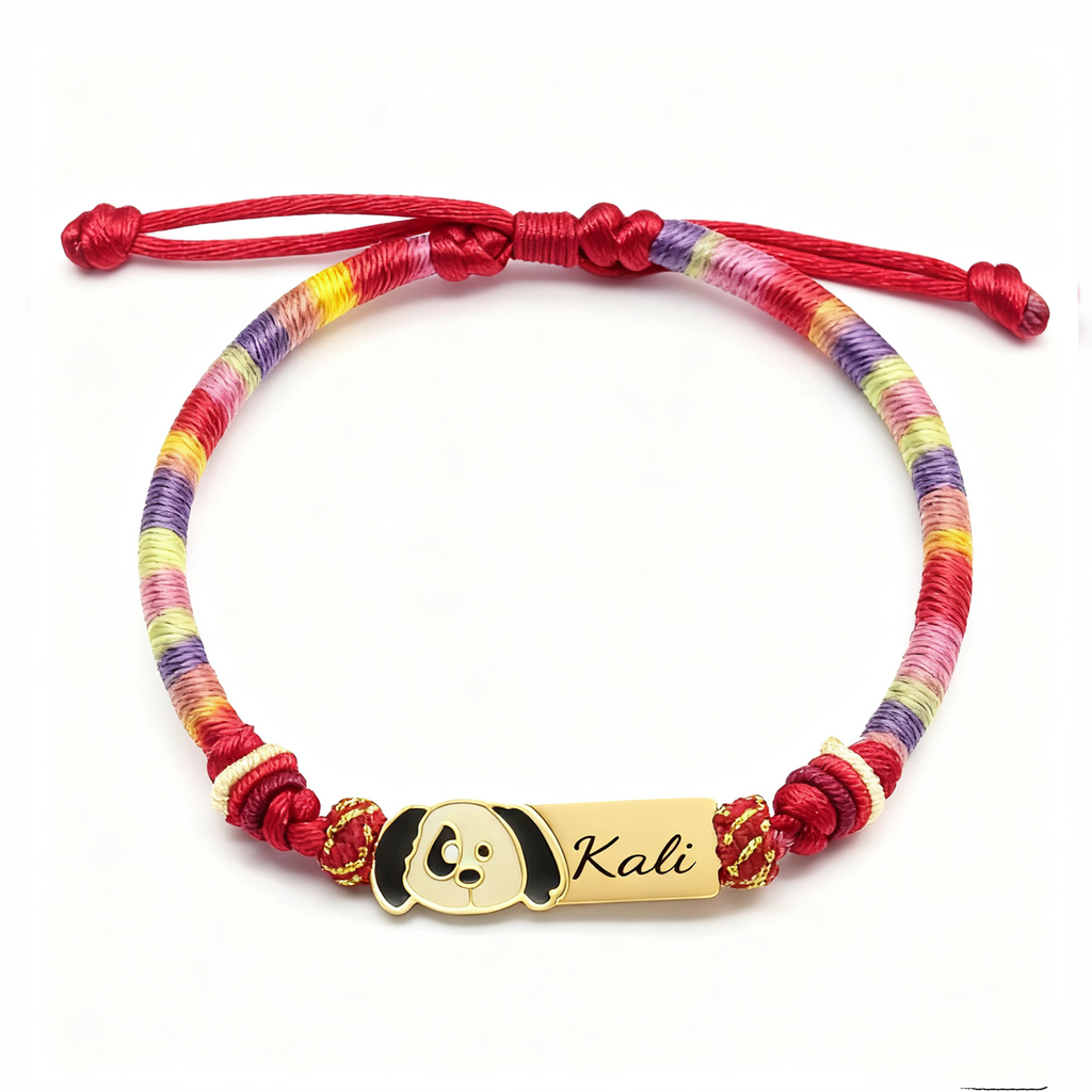 Colorful Cartoon Epoxy Name Bracelet – Personalized Jewelry for Babies & Kids