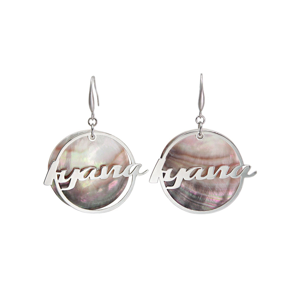 Custom Name Natural Shell Drop Earrings – Jewelry with a Breath of Nature