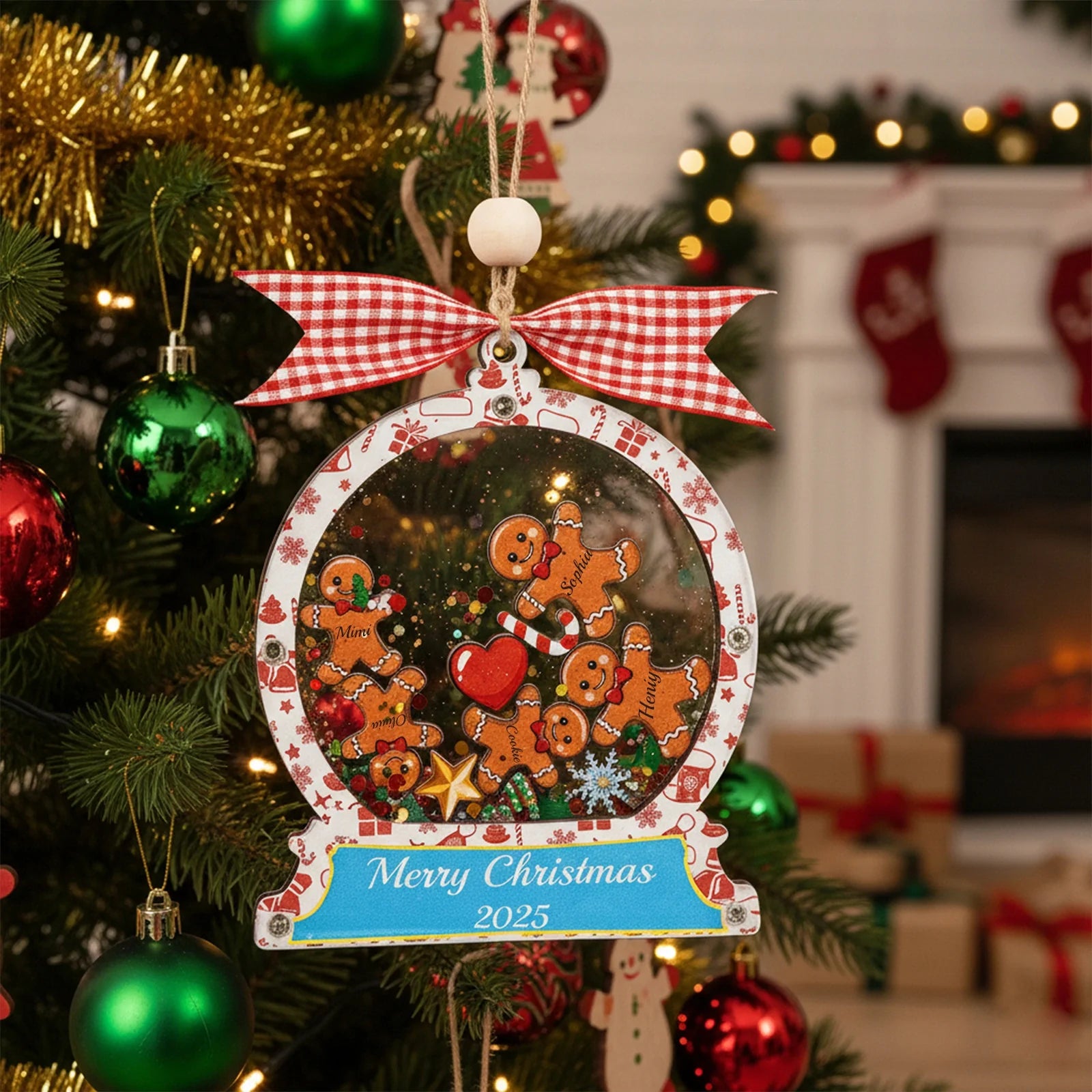 Personalized Family Christmas Ornament 2025