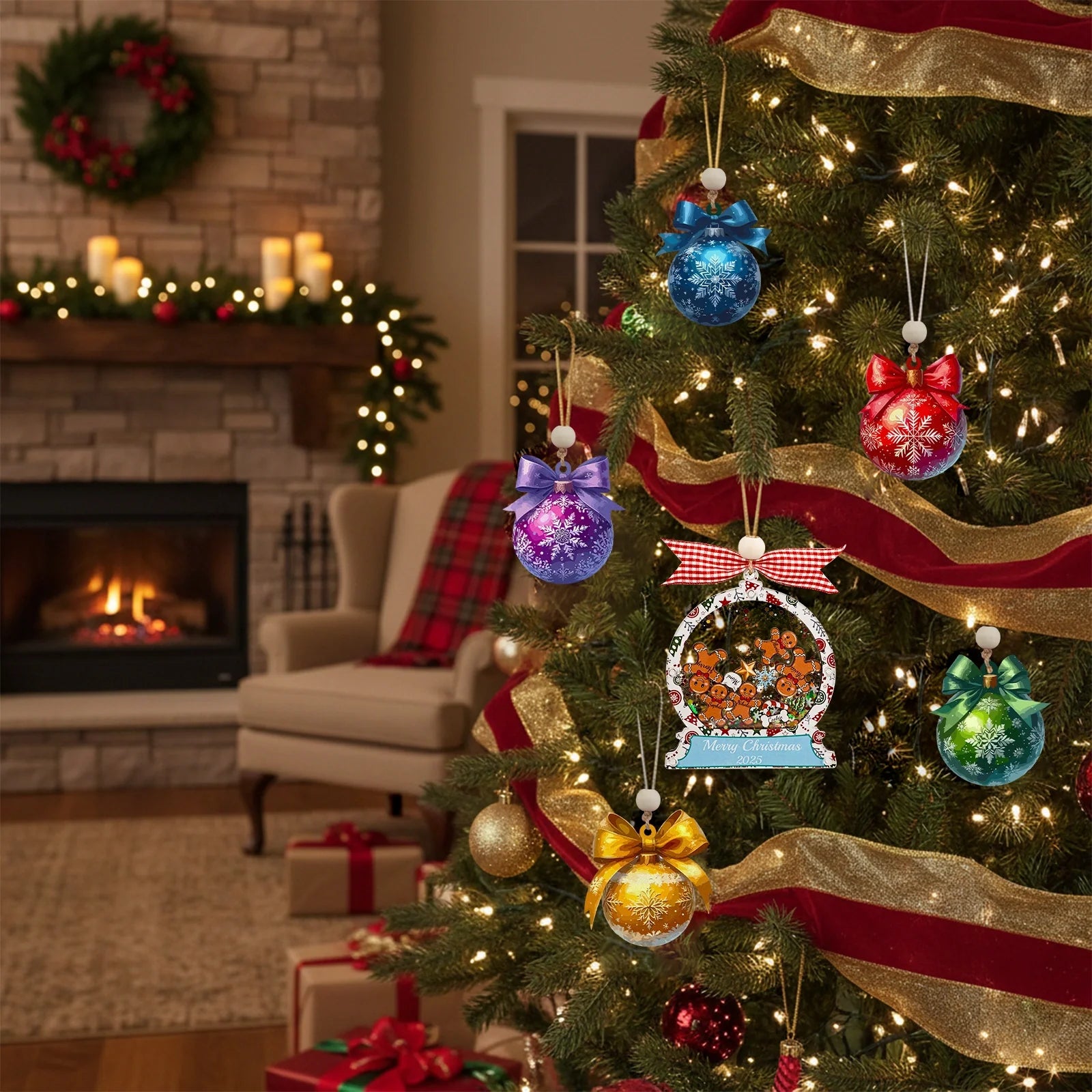 Personalized Family Christmas Ornament 2025