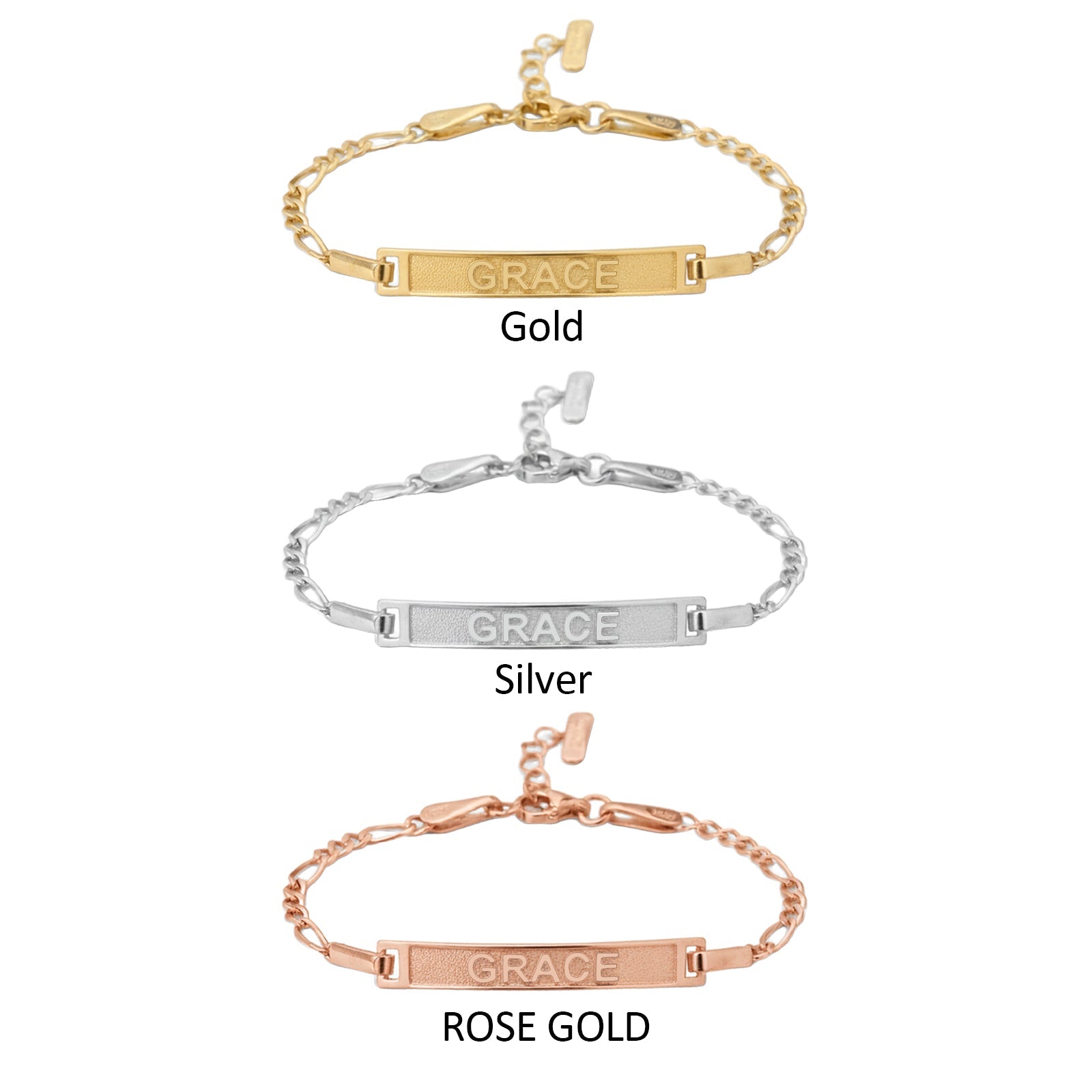 Personalized Baby Name Exclusive Metal Bracelet