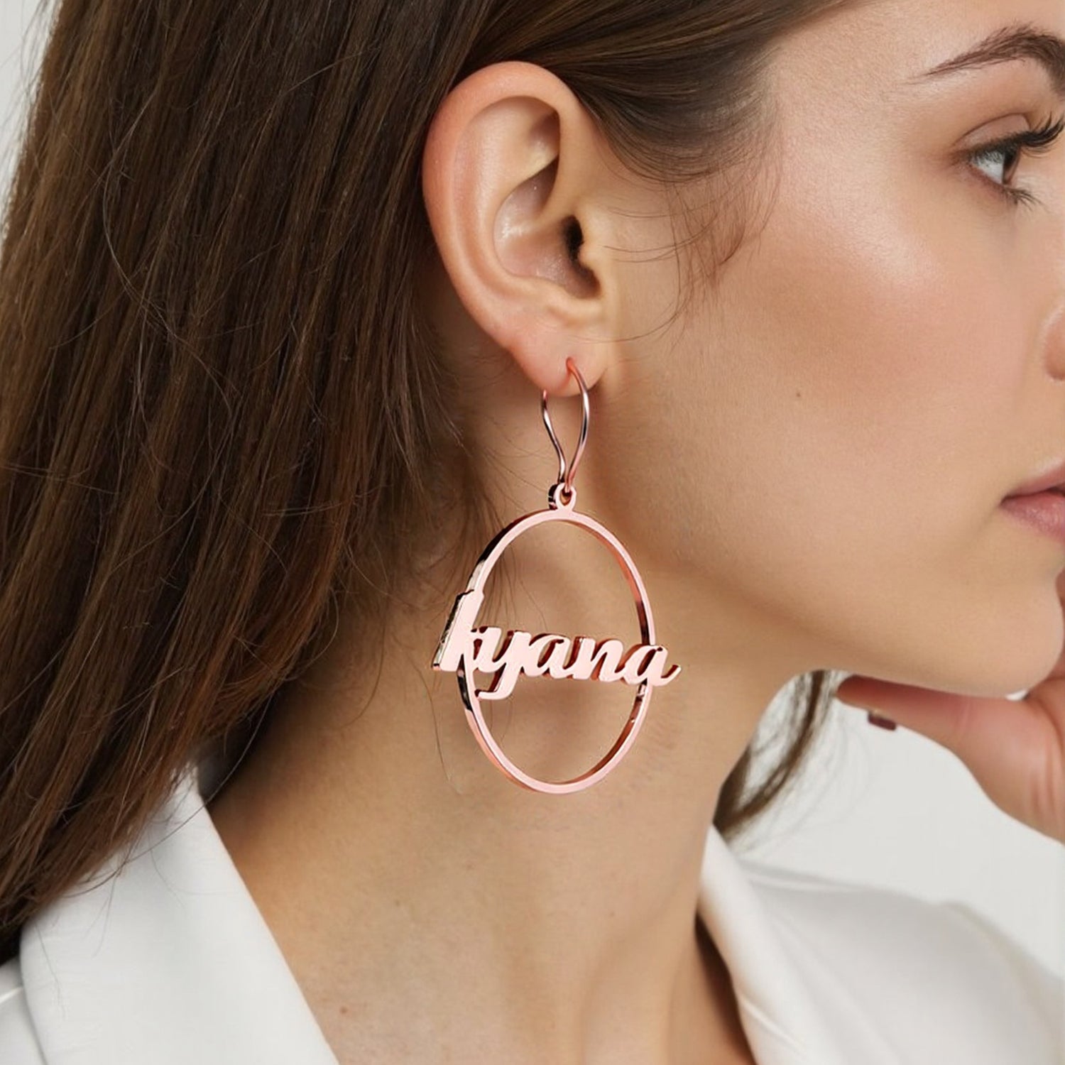 Custom Letter Hook Circle Earrings – Jewelry That Carries Your Story