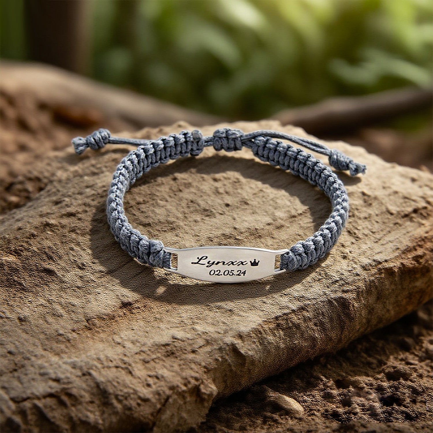 Men’s Braided Leather Custom Name Bracelet – A Gift That Speaks Without Words