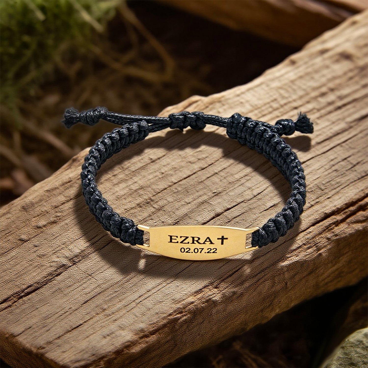 Men’s Braided Leather Custom Name Bracelet – A Gift That Speaks Without Words