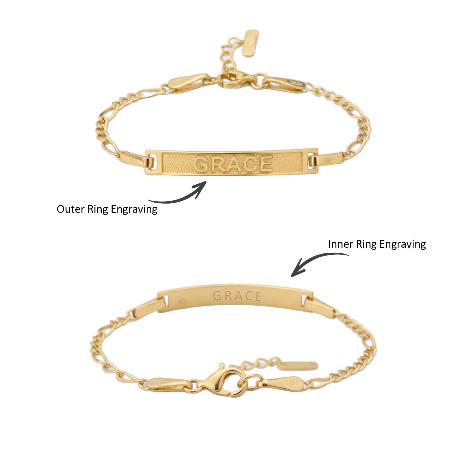 Personalized Baby Name Exclusive Metal Bracelet