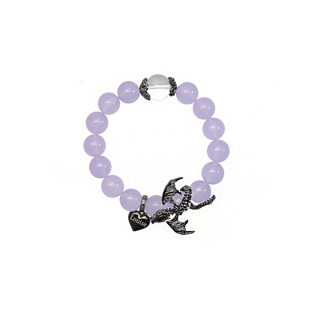 Halloween Gothic Dragon Custom Name Bracelet