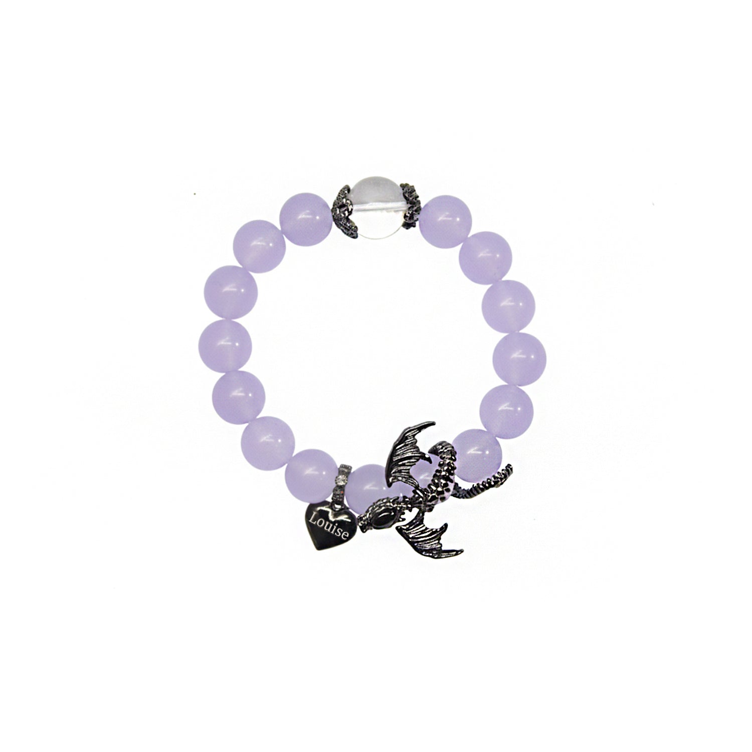Halloween Gothic Dragon Custom Name Bracelet