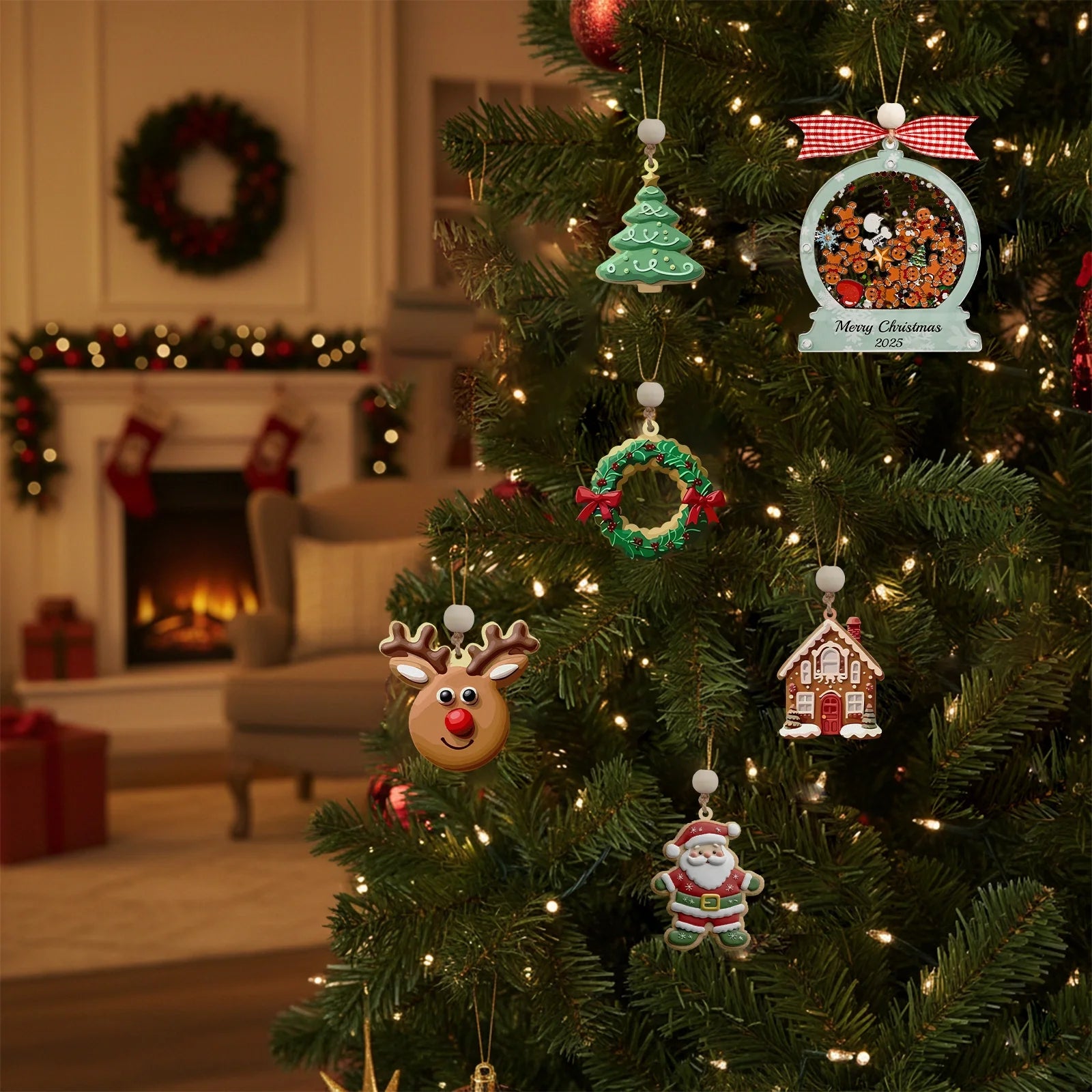 Personalized Family Christmas Ornament 2025