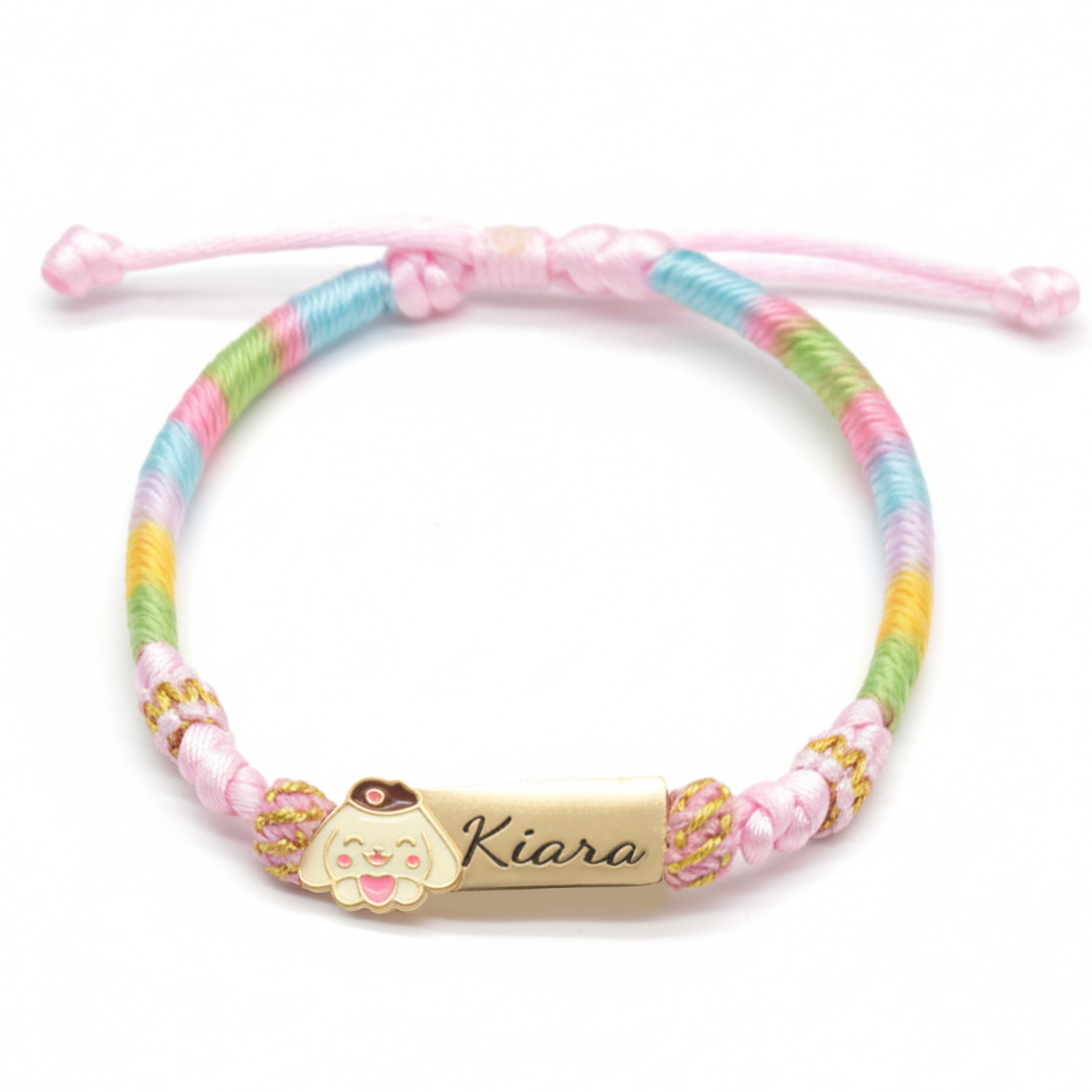 Colorful Cartoon Epoxy Name Bracelet – Personalized Jewelry for Babies & Kids