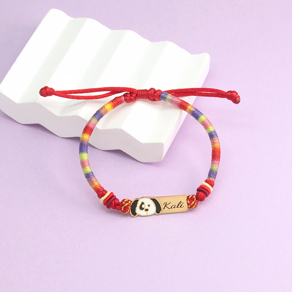 Colorful Cartoon Epoxy Name Bracelet – Personalized Jewelry for Babies & Kids