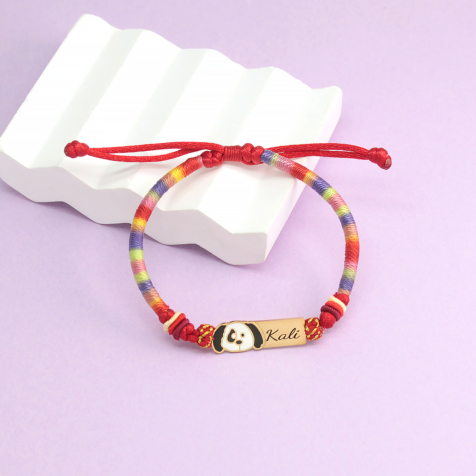 Colorful Cartoon Epoxy Name Bracelet – Personalized Jewelry for Babies & Kids