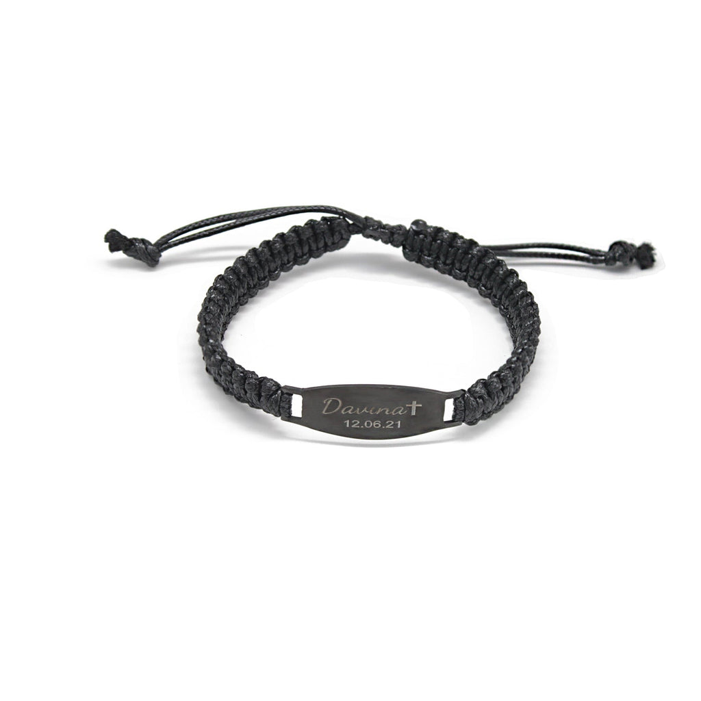 Men’s Braided Leather Custom Name Bracelet – A Gift That Speaks Without Words