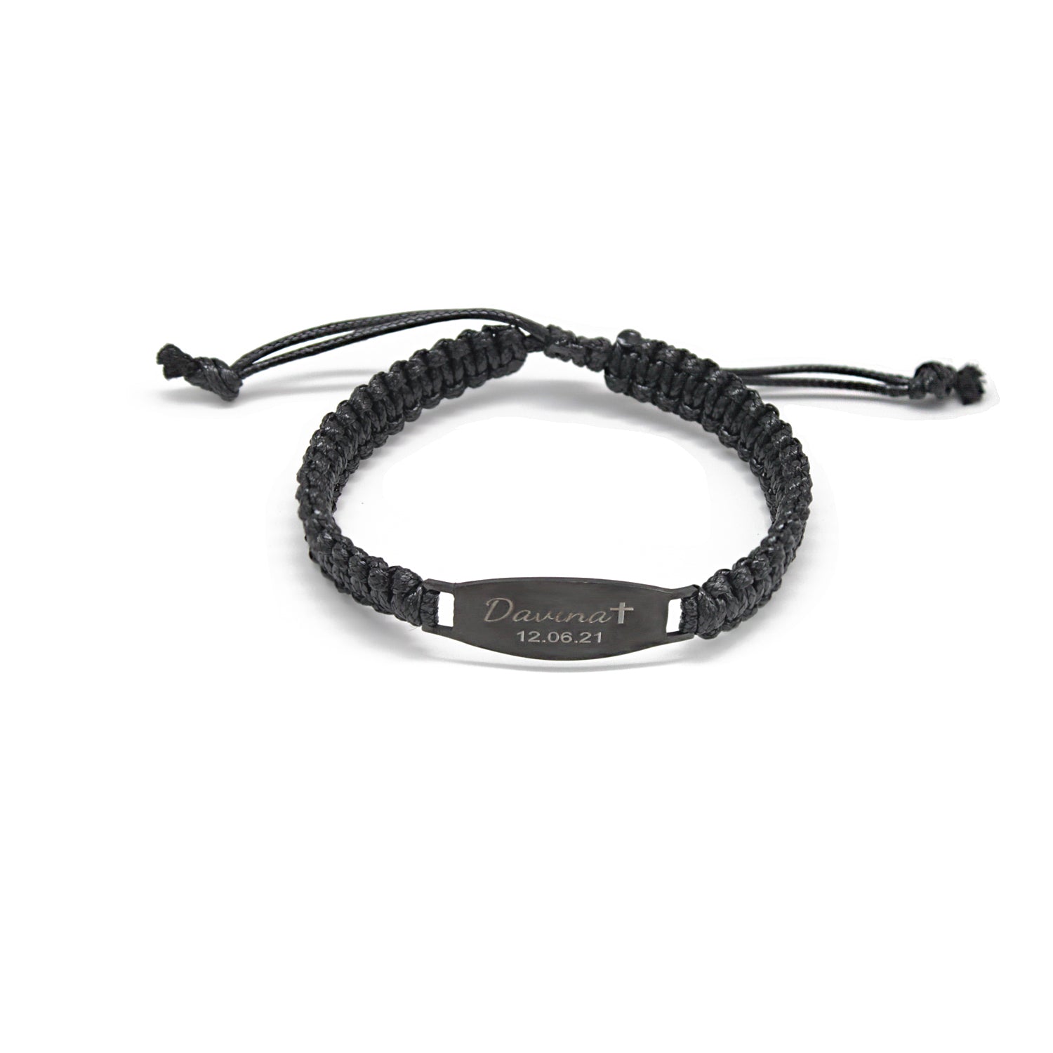 Men’s Braided Leather Custom Name Bracelet – A Gift That Speaks Without Words