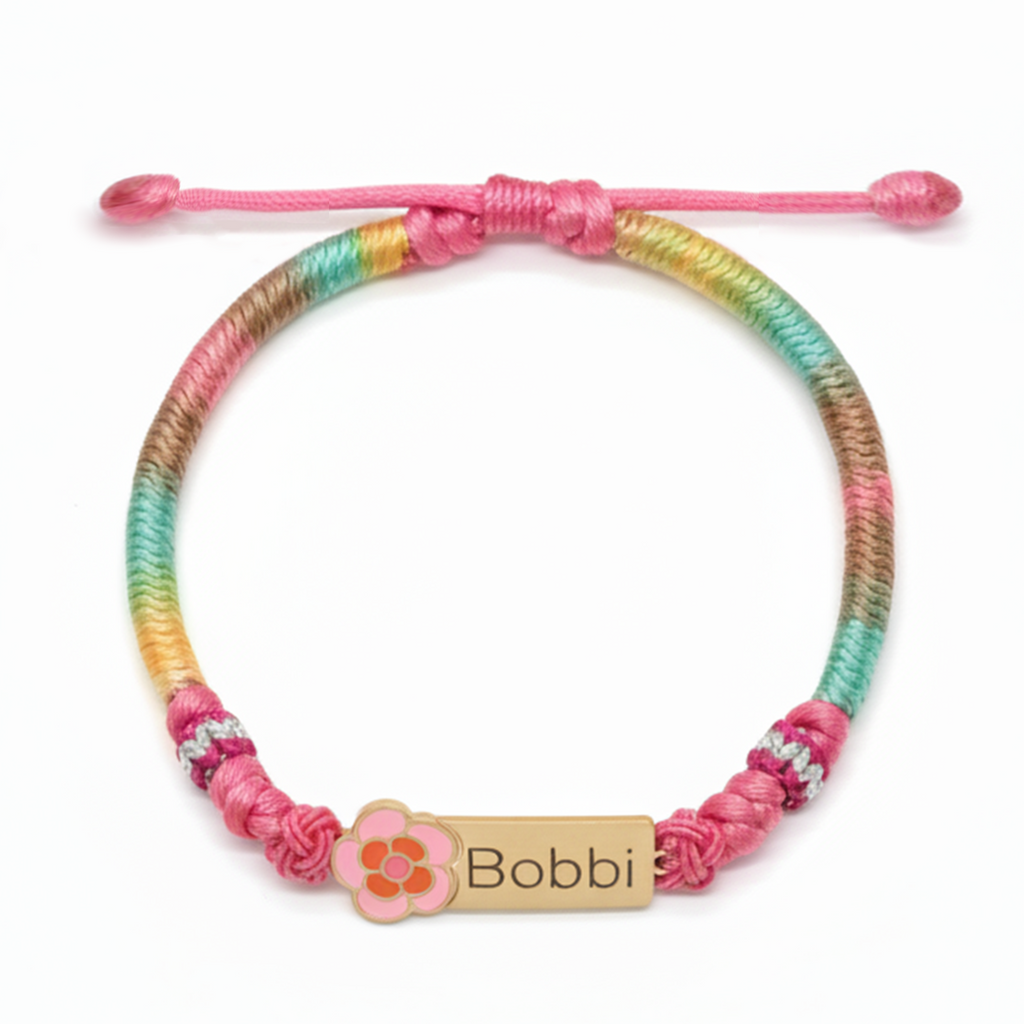 Colorful Cartoon Epoxy Name Bracelet – Personalized Jewelry for Babies & Kids
