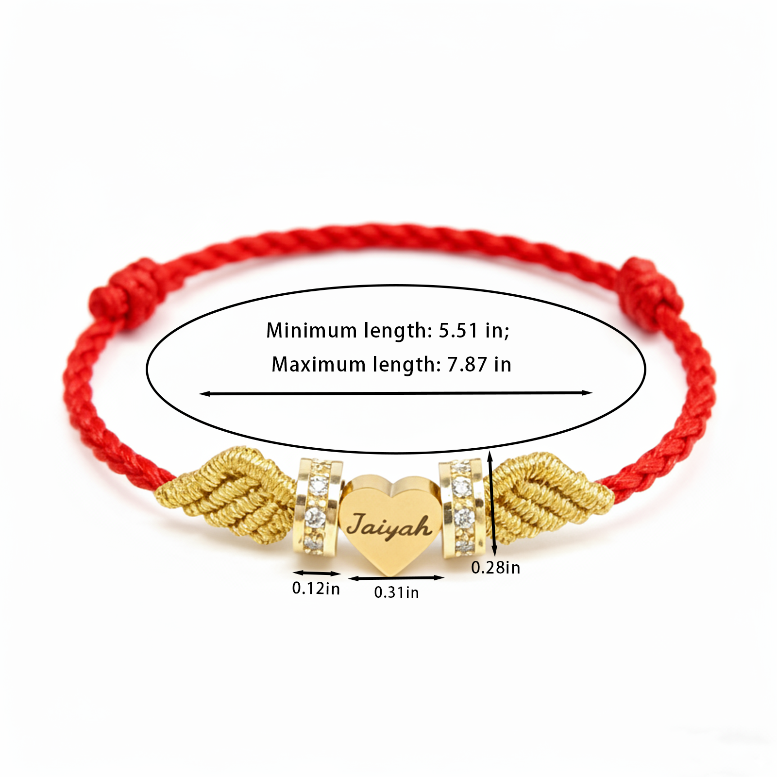 Personalized Angel Wing Parent-Child Bracelet – Custom Handwoven Birth Keepsake