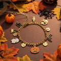 Halloween Parent-Child Bracelet & Necklace Set – Custom Titanium Steel Jewelry for Families