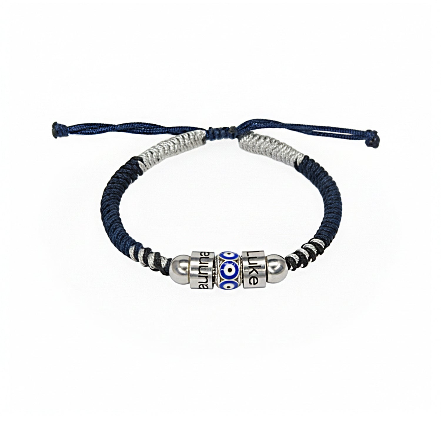 Guardian Eyes Couple & Family Name Bracelet – Personalized Protection Jewelry