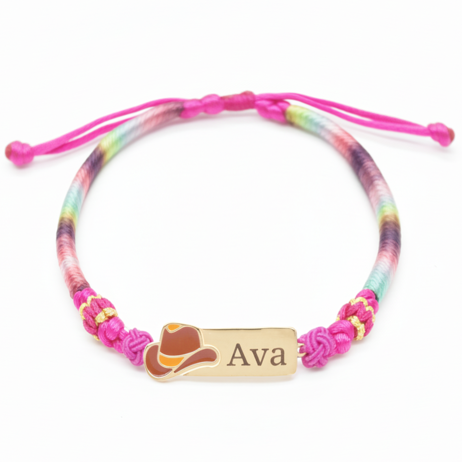 Colorful Cartoon Epoxy Name Bracelet – Personalized Jewelry for Babies & Kids