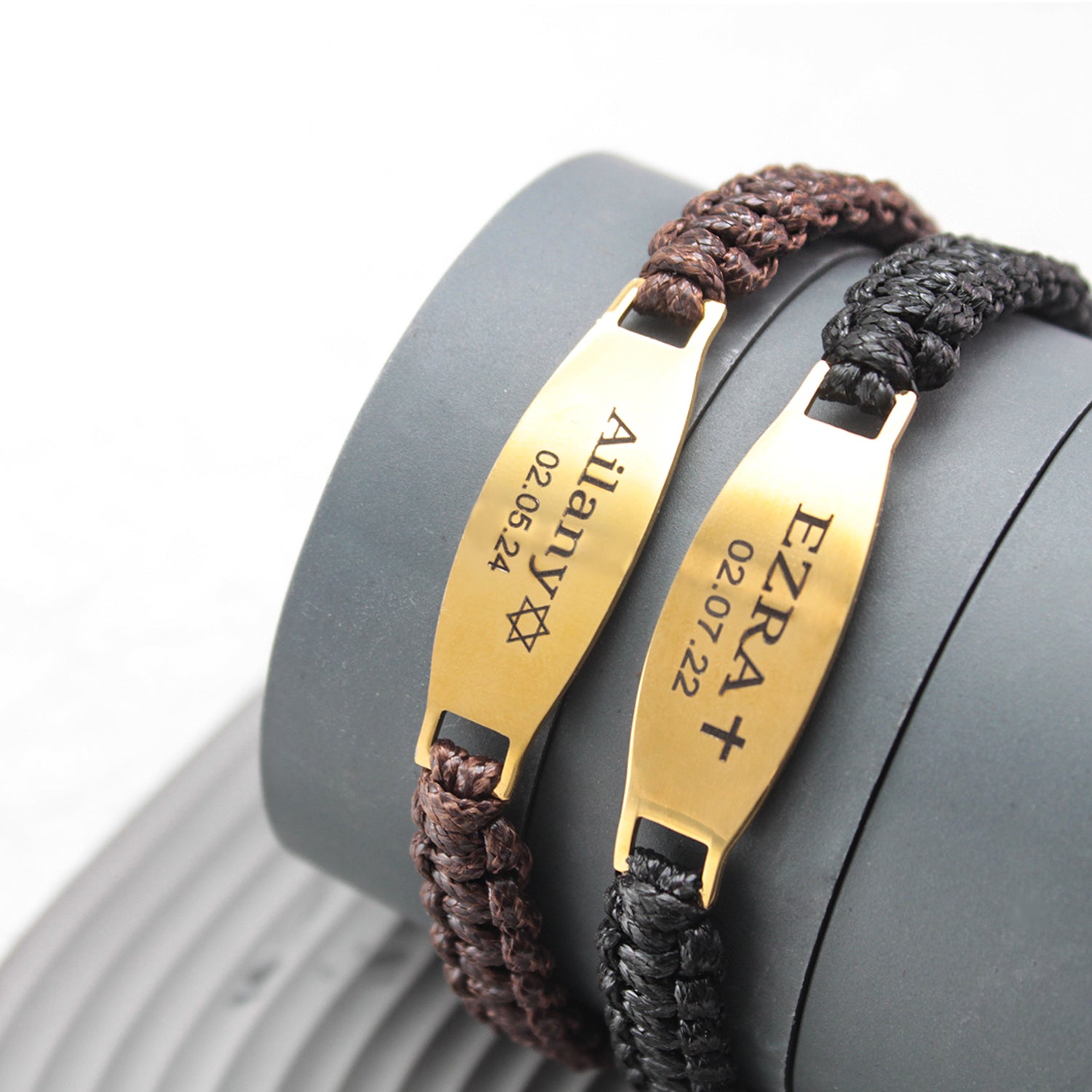 Men’s Braided Leather Custom Name Bracelet – A Gift That Speaks Without Words