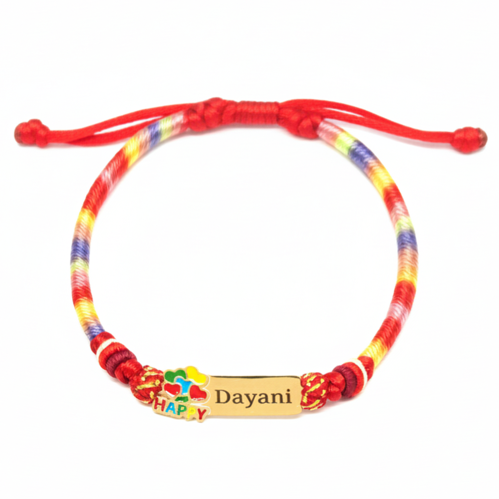 Colorful Cartoon Epoxy Name Bracelet – Personalized Jewelry for Babies & Kids