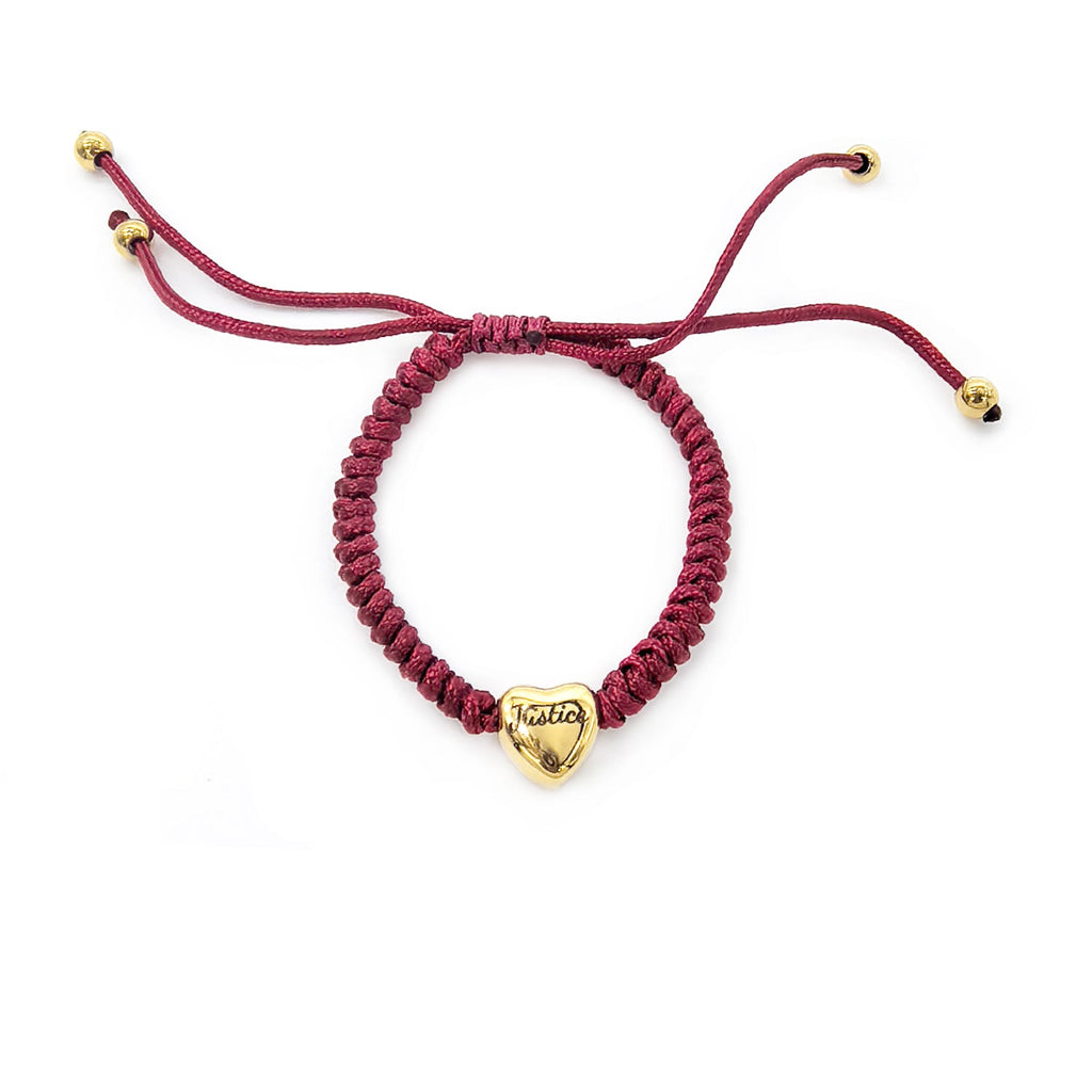 Personalized Braided Heart Name Bracelet – Custom Handmade Jewelry Gift for Her