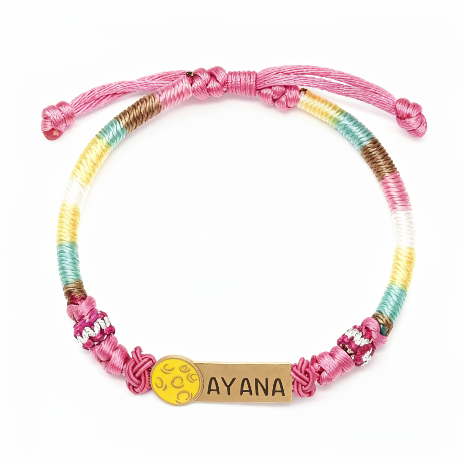 Colorful Cartoon Epoxy Name Bracelet – Personalized Jewelry for Babies & Kids