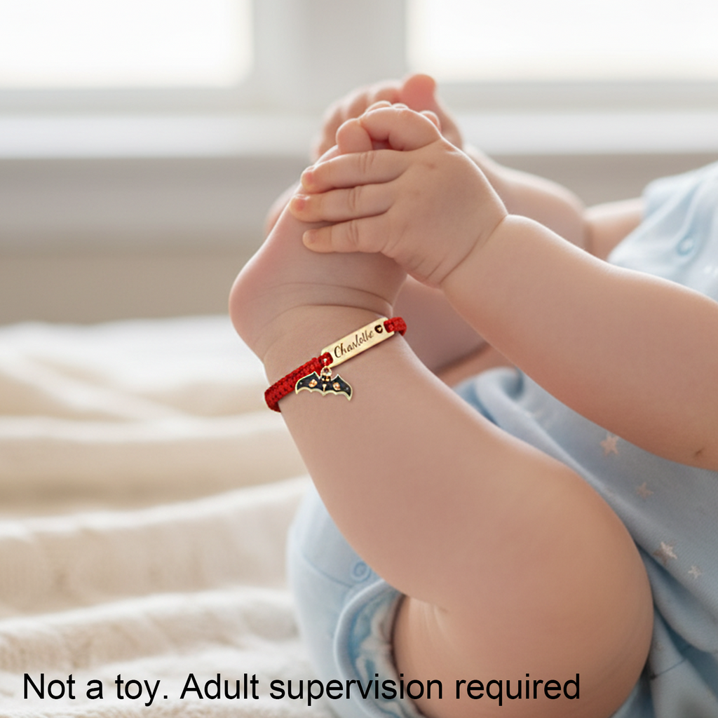 Halloween Baby Braided Cord Custom Bracelet (Parent-Child Style) – A Sweet Holiday Keepsake