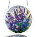 Acrylic Jigsaw Puzzle Suncatcher – Violet Garden Grace Window Decor