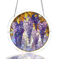 Acrylic Jigsaw Puzzle Suncatcher – Wisteria in Glasslight Window Decor
