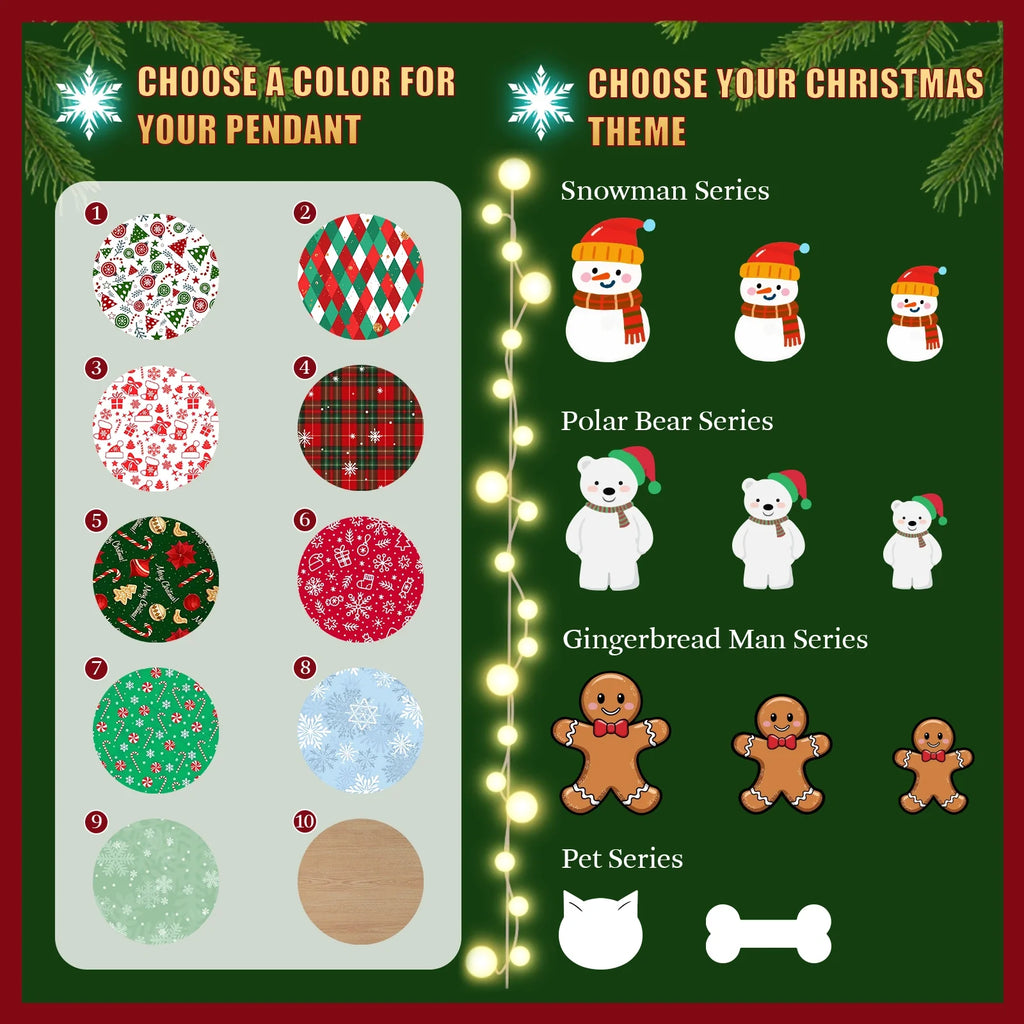 Personalized Christmas 2025 Family Name Cookies Ornament – 3-Layer Acrylic Shake Keepsake for Holiday Magic