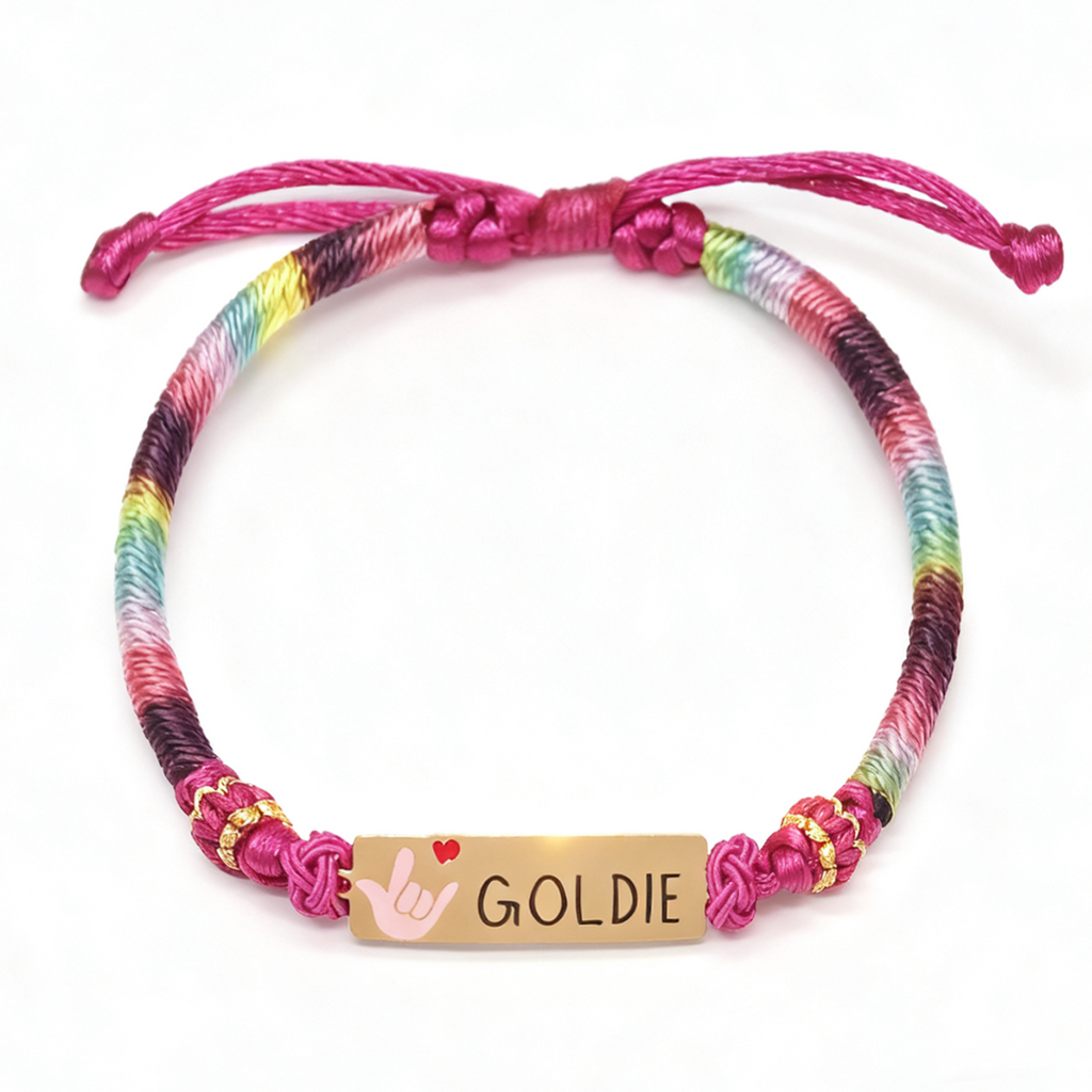 Colorful Cartoon Epoxy Name Bracelet – Personalized Jewelry for Babies & Kids